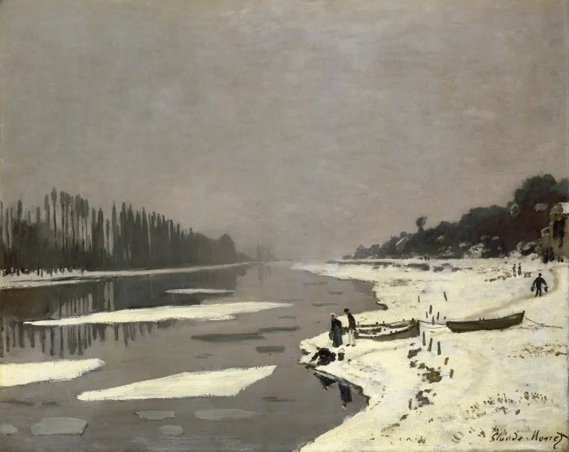 Cubo de hielo en Bougival W105 - Claude Monet