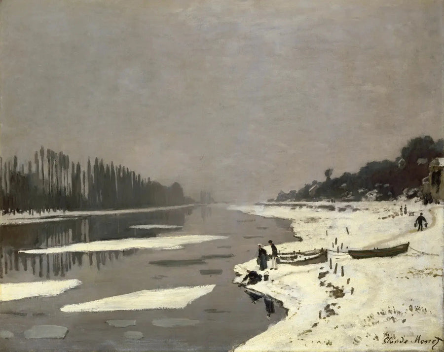 Cubo de hielo en Bougival W105 - Claude Monet