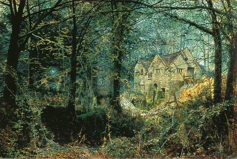 Gloria de otoño: El viejo molino - John Atkinson Grimshaw