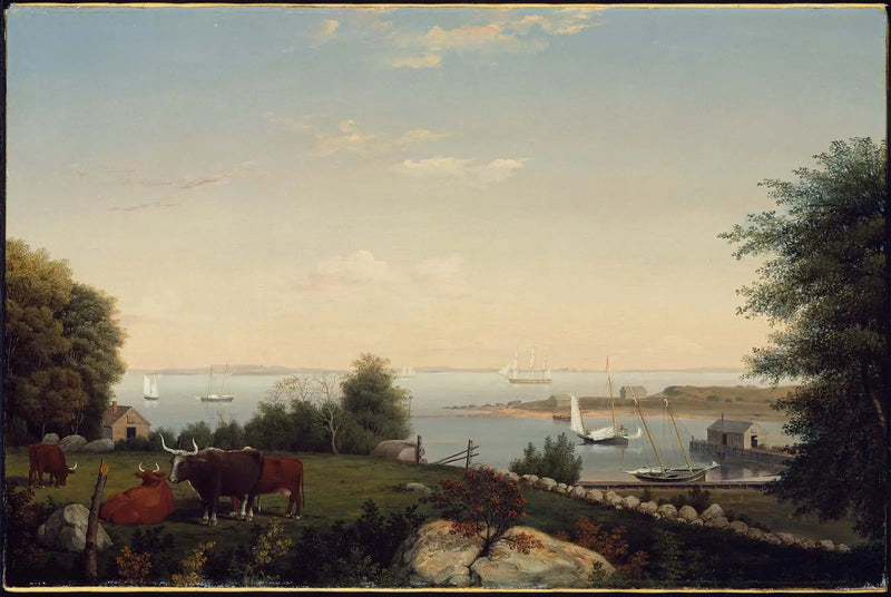 Gloucester desde Brookbank - Fitz Henry Lane