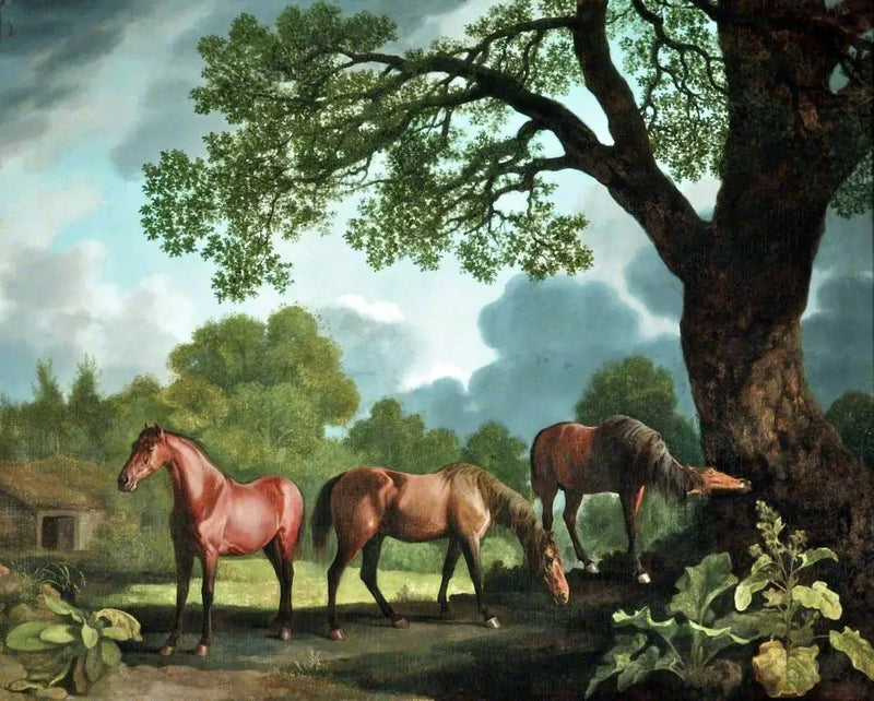 Gnawpost y otros dos potros - George Stubbs