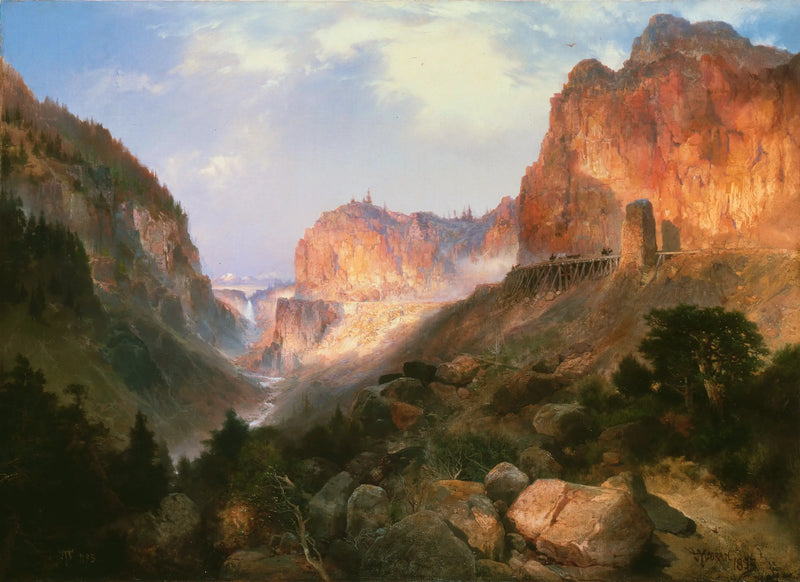 Puente Dorado, Parque Nacional de Yellowstone - Thomas Moran