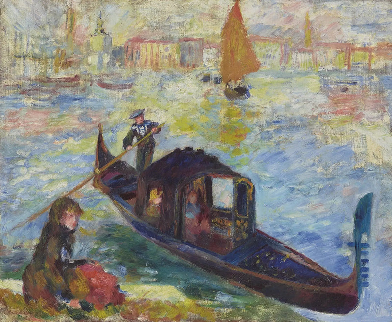 Góndola, Venecia - Pierre-Auguste Renoir
