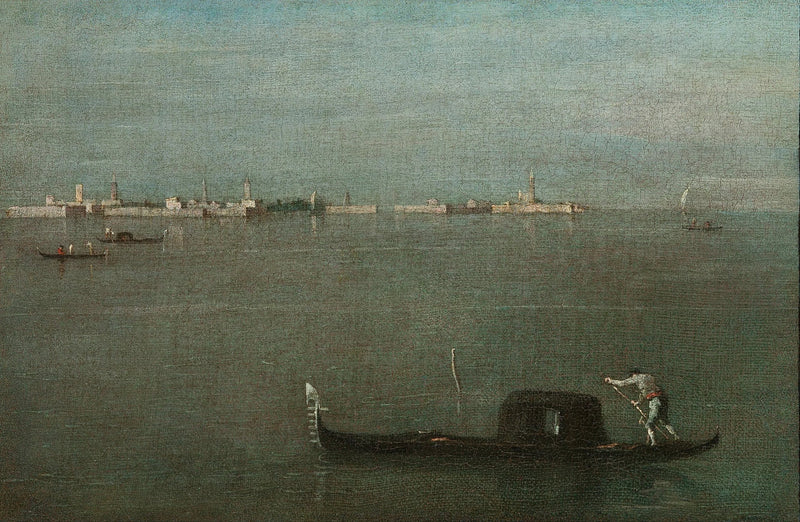 Góndolas en la laguna - Francesco Guardi