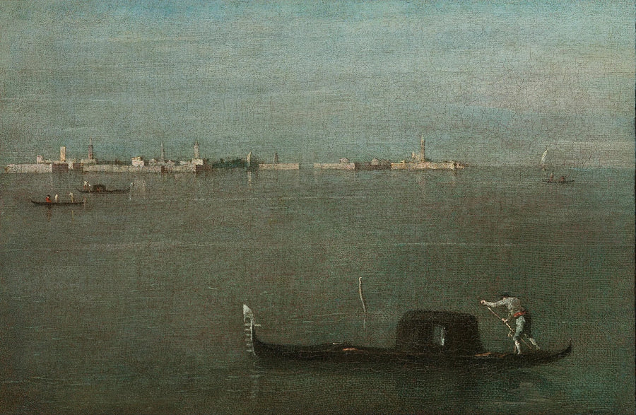 Góndolas en la laguna - Francesco Guardi