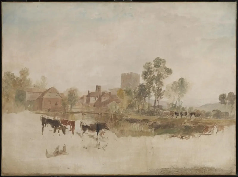 Goring Mill y Iglesia - J. M. W. Turner