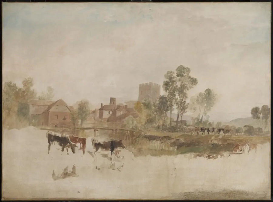 Goring Mill y Iglesia - J. M. W. Turner