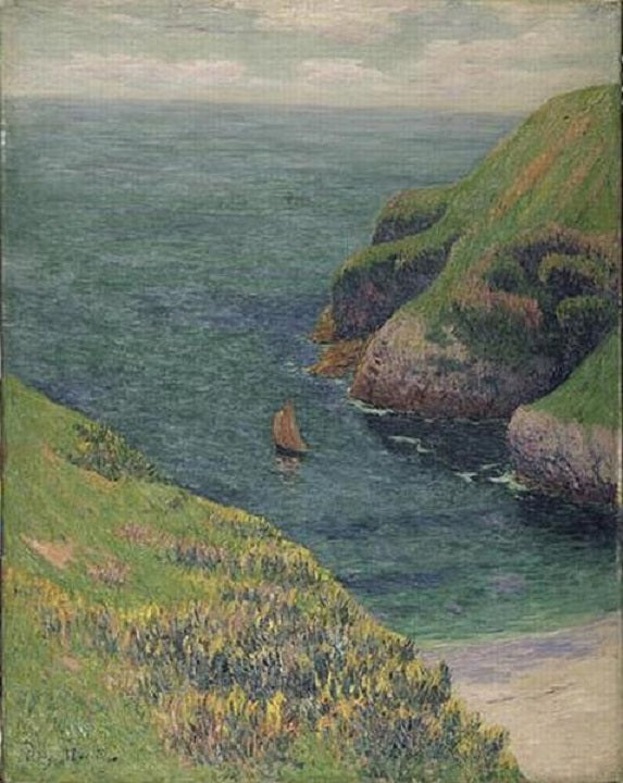 Goulphar - Henry Moret image 1 copie peinte à la main à l’huile