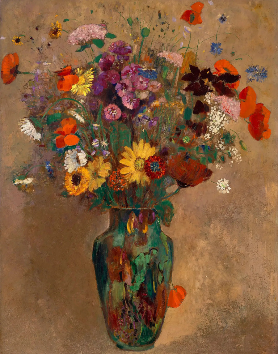 Gran ramo de flores de campo - Odilon Redon