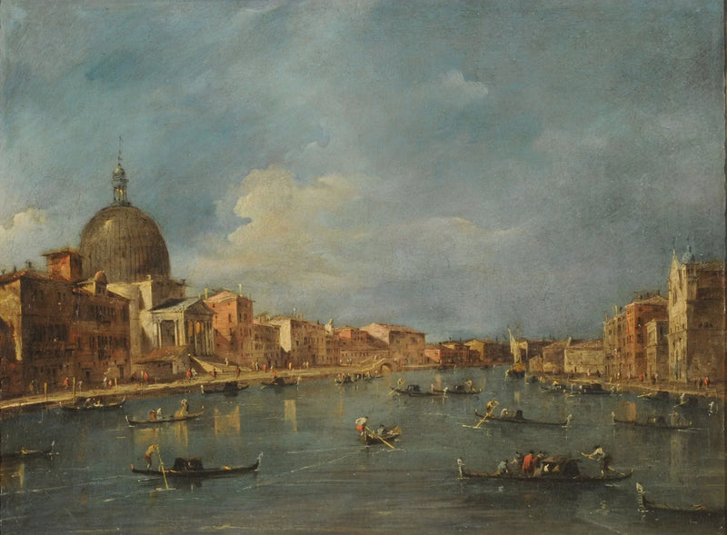 Gran Canal con Sam Simeone pequeño - Francesco Guardi
