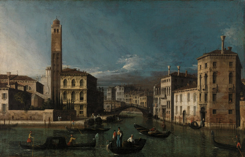 Gran Canal: San Geremia y la entrada de Cannaregio - Canaletto