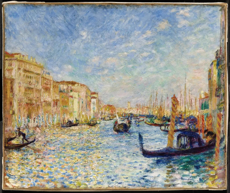 Gran Canal, Venecia - Pierre-Auguste Renoir