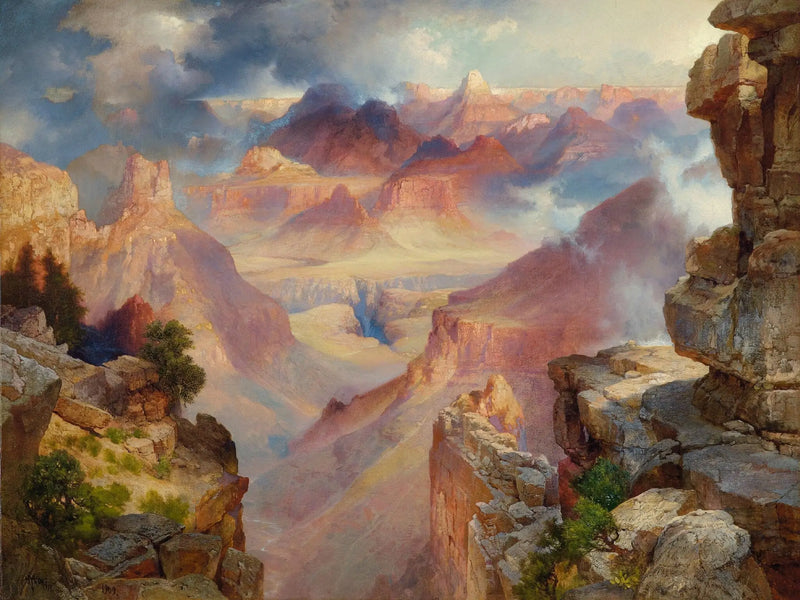 Gran Cañón de Arizona al atardecer - Thomas Moran