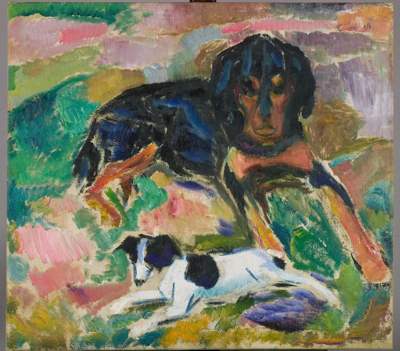 Grandes y Pequeños Perros - Edvard Munch