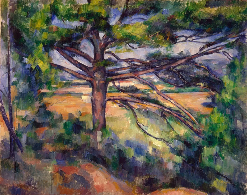 Gran pino y tierras rojas - Paul Cézanne