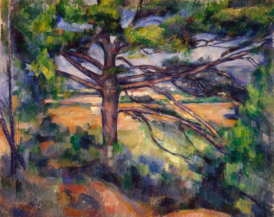 Gran pino y tierras rojas - Paul Cézanne