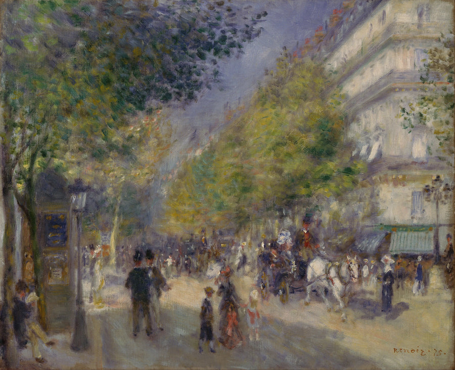 Los Grandes Bulevares - Pierre-Auguste Renoir