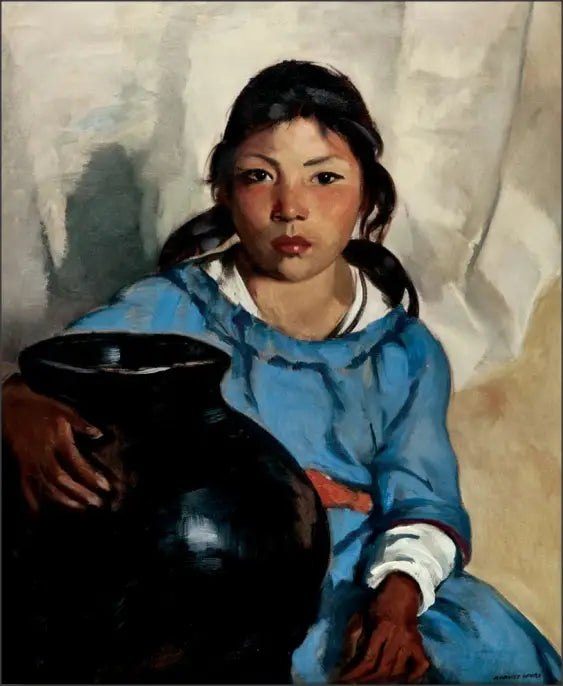 Gregorita con el Santa Clara Bowl - Robert Henri