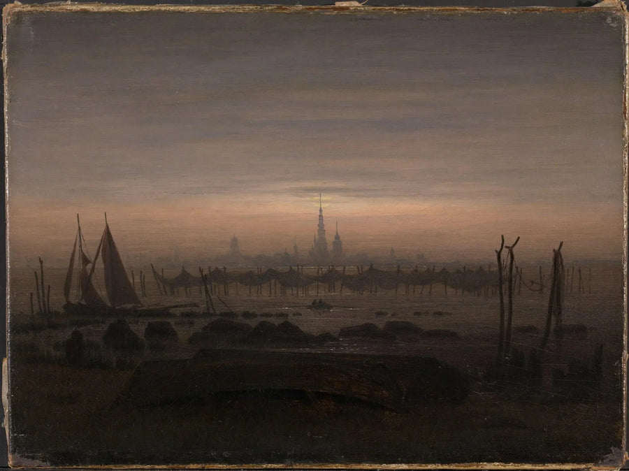 Greifswald a la luz de la luna - Caspar David Friedrich
