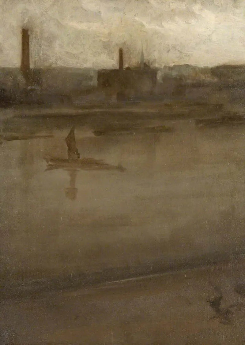 Gris y plata: el Támesis - James Abbott McNeill Whistler