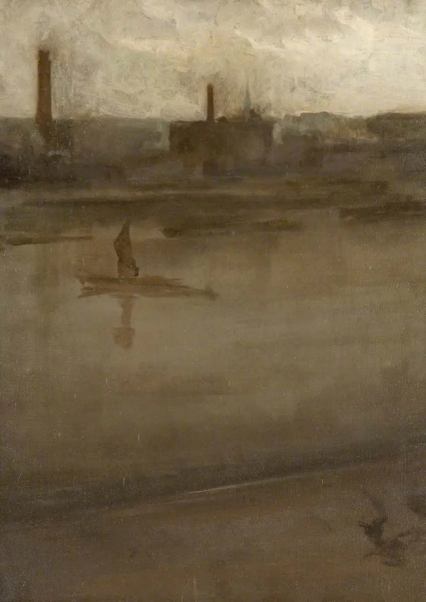 Gris y plata: el Támesis - James Abbott McNeill Whistler