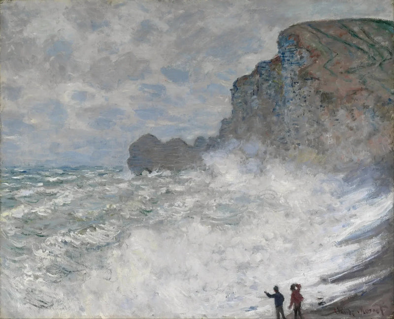 Mal tiempo en Étretat W826 - Claude Monet