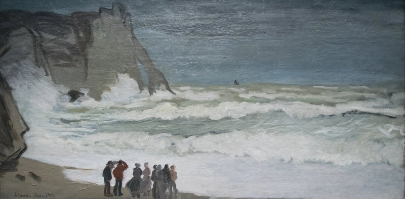 Mar gruesa en Étretat - Claude Monet