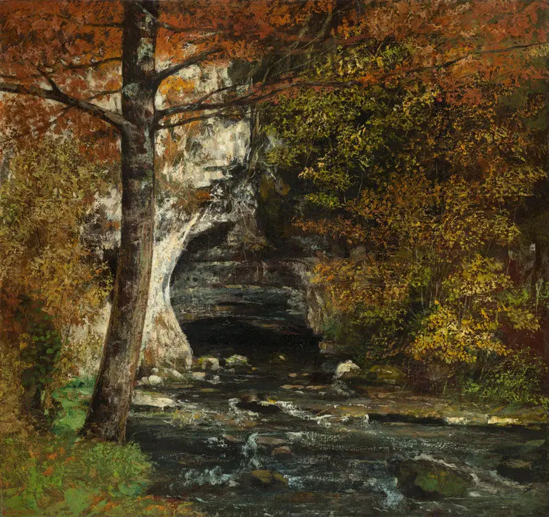 Cueva del bosque - Gustave Courbet