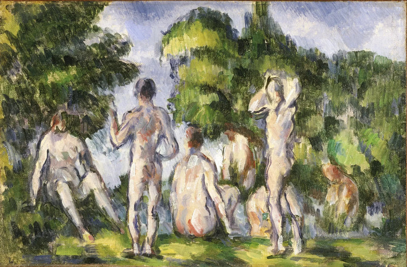 Grupo de bañistas - Paul Cézanne