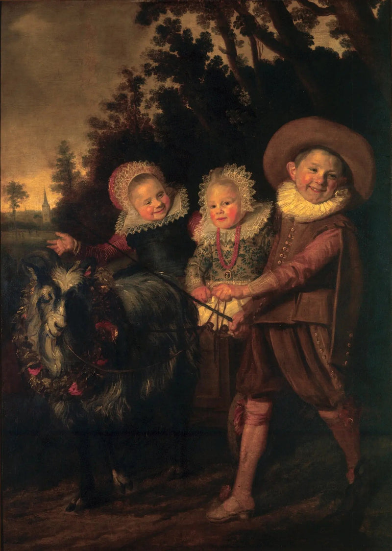 Grupo de tres niños (fragmento) - Frans Hals