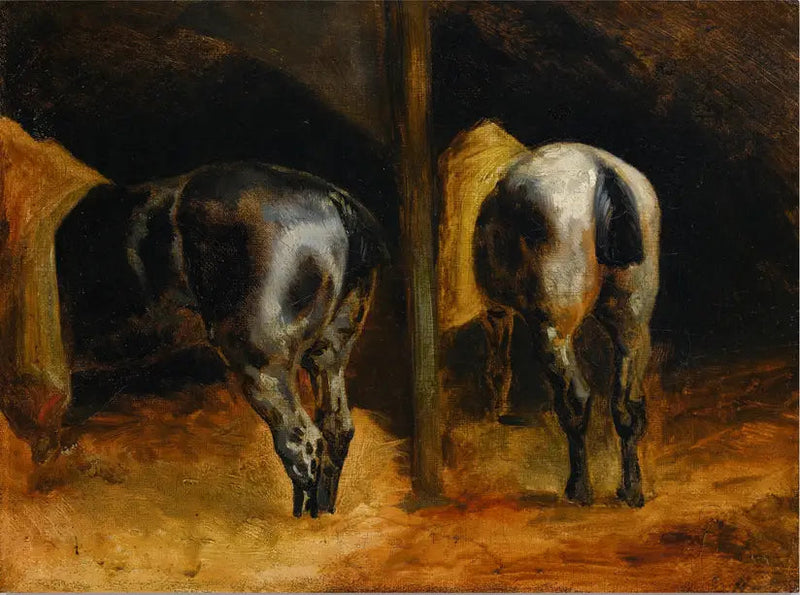 Grupos de caballos - Théodore Géricault