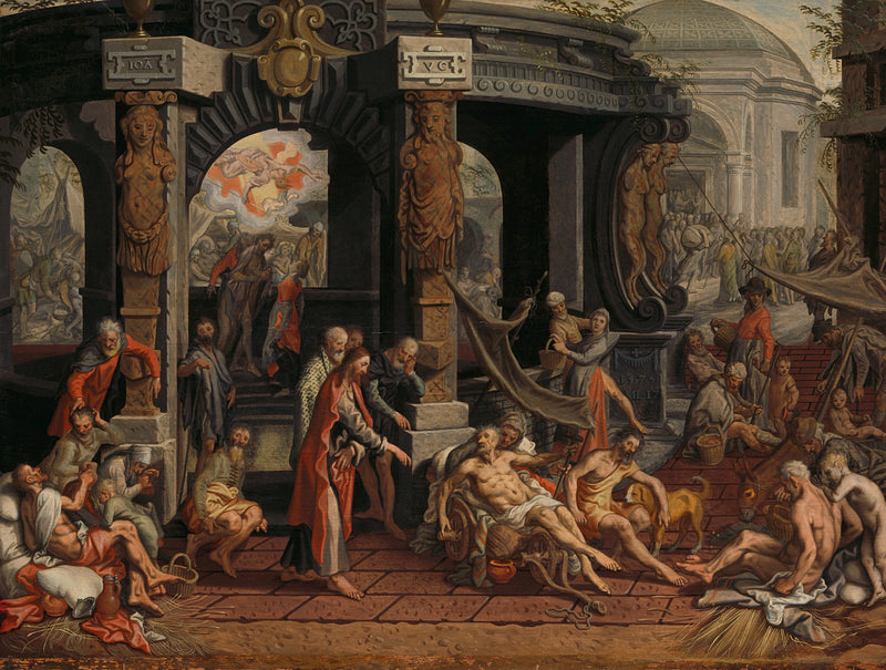 La guérison des boiteux de Bethesda. - Pieter Aertsen