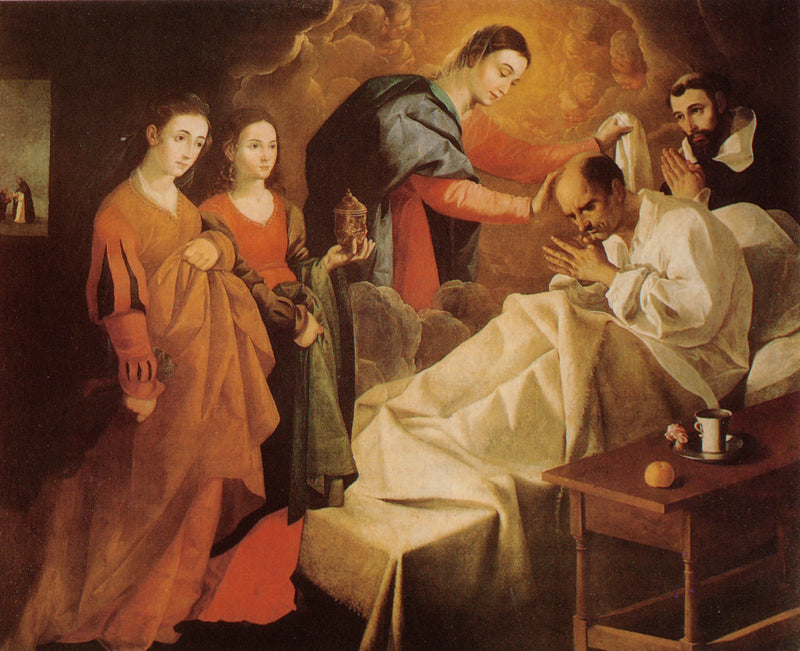 Sanación milagrosa del bienaventurado Reginaldo de Orleans - Francisco de Zurbarán