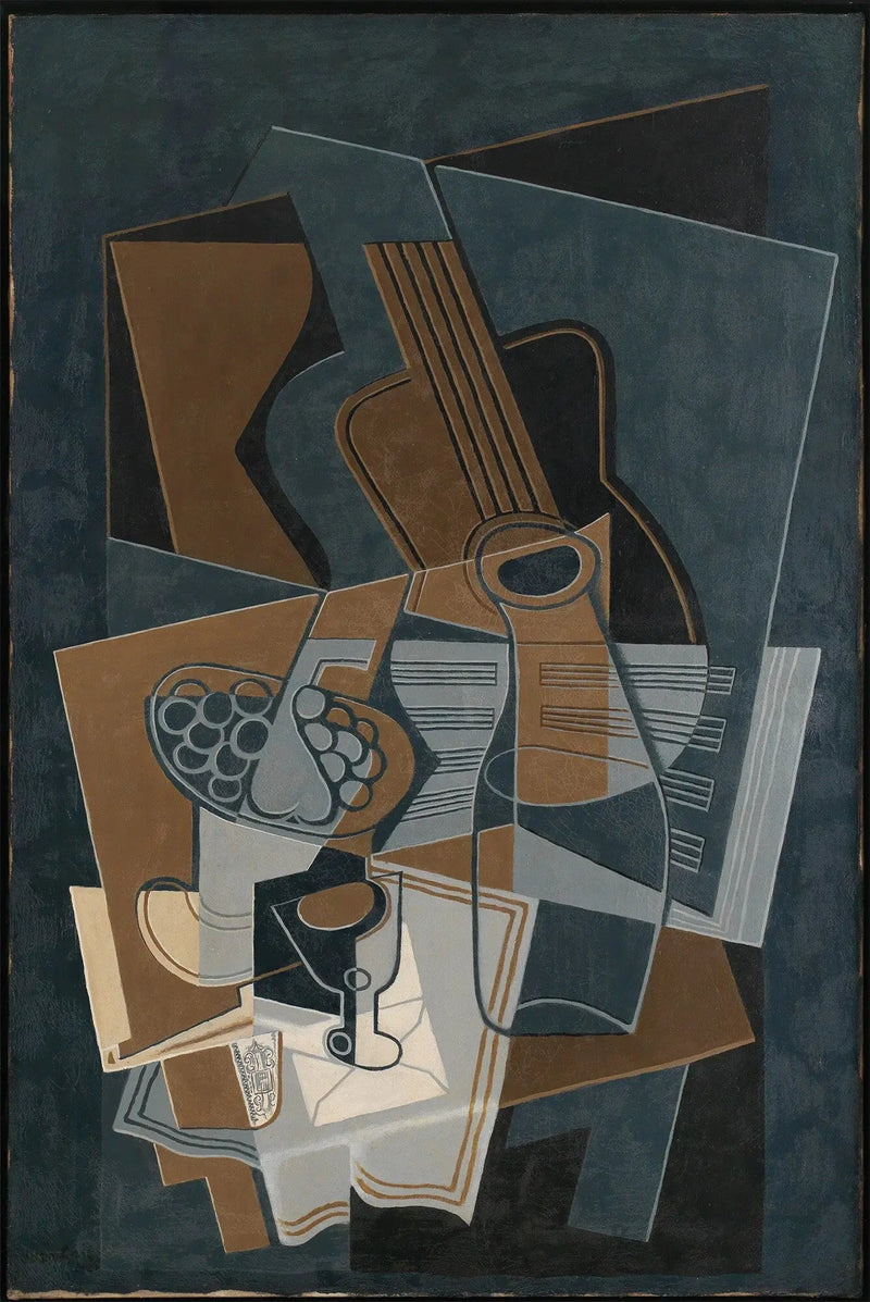 Guitarra y frasco - Juan Gris