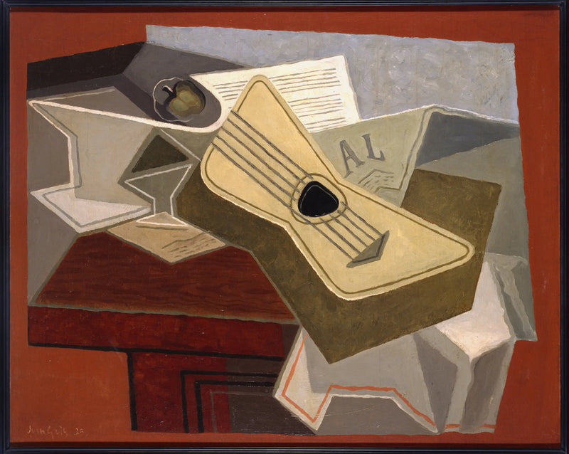 Guitarra y diario - Juan Gris