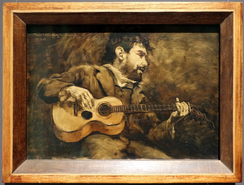 Guitarrista - Retrato del pintor español Darío de Regoyos - Théo van Rysselberghe