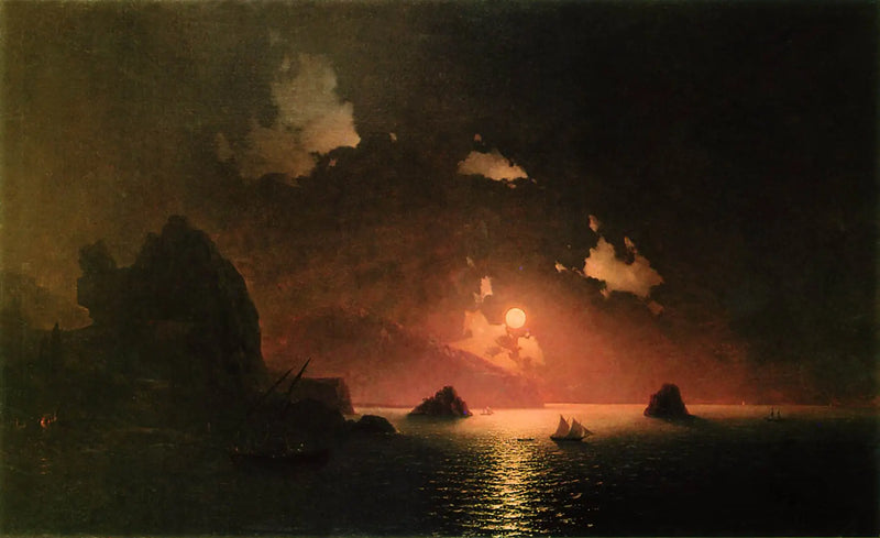 Gurzuf la noche - Iván Aïvazovski