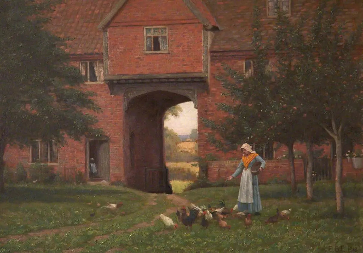 Hales Old Hall Hales Green près de Norwich Norfolk - Edmund Blair Leighton - Alpha Reproduction