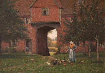 Hales Old Hall Hales Green près de Norwich Norfolk - Edmund Blair Leighton - Alpha Reproduction
