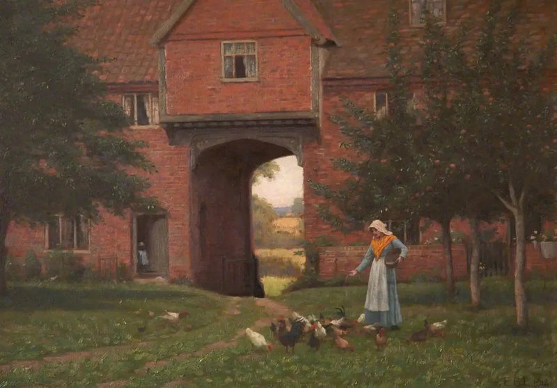 Hales Old Hall, Hales Green, cerca de Norwich, Norfolk - Edmund Blair Leighton