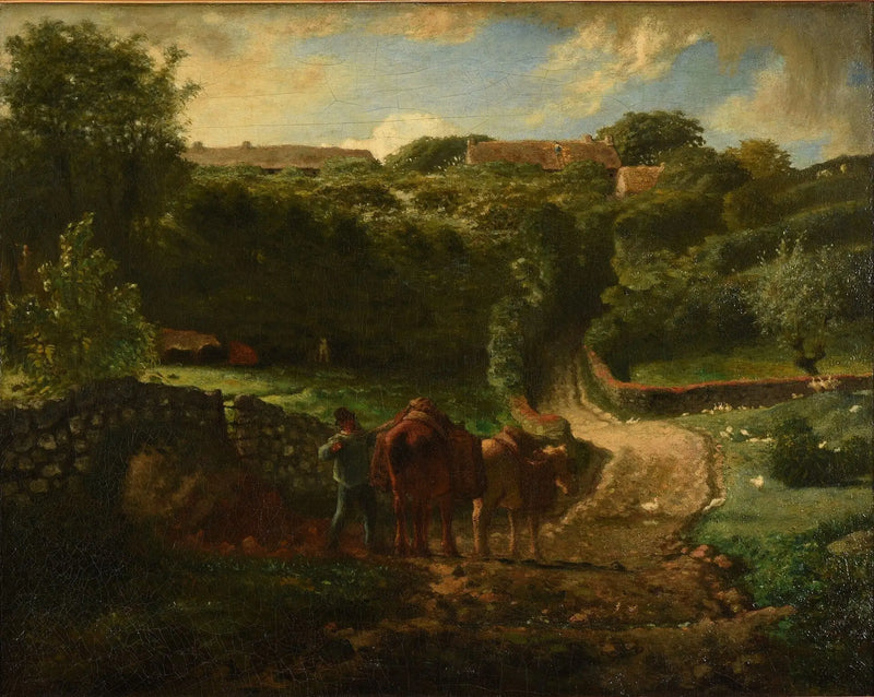 Hameau Cousin en Gréville - Jean-François Millet