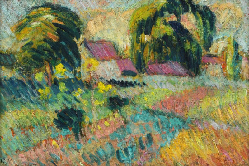 Hameau de los alrededores de Rouen - Robert Antoine Pinchon