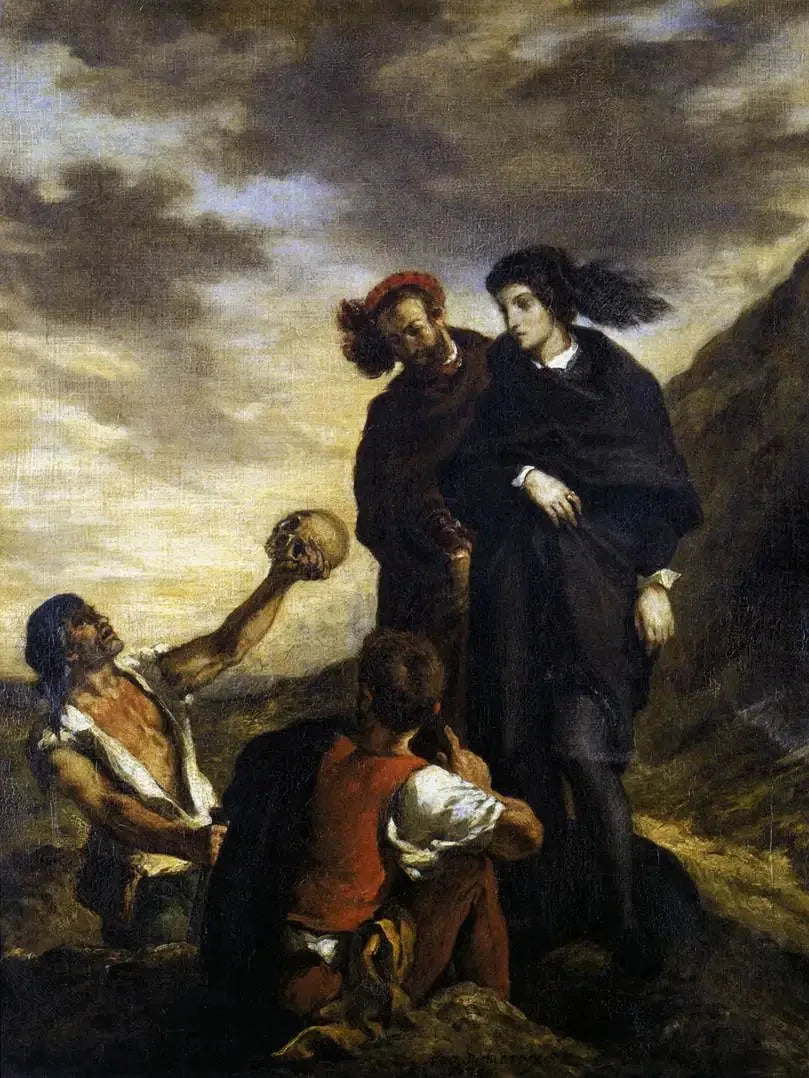 Hamlet y Horacio en el cementerio - Eugène Delacroix
