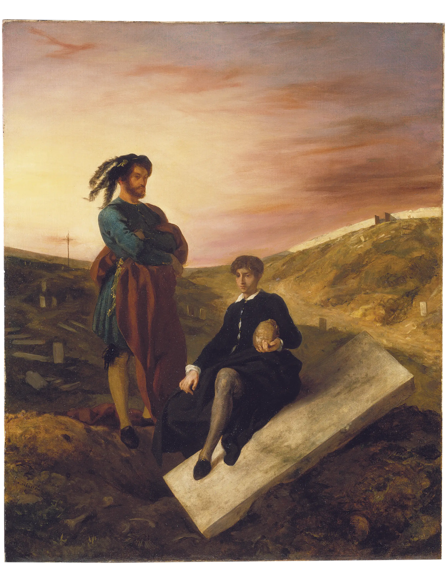 Hamlet y Horacio en el cementerio - Eugène Delacroix