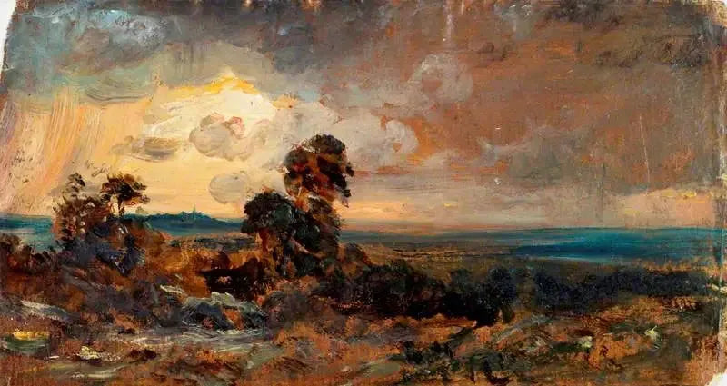 Hampstead : Atardecer tormentoso - John Constable