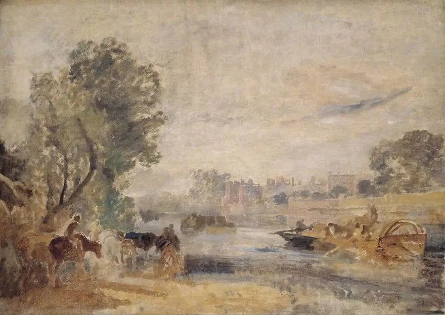 Hampton Court desde el Támesis - J. M. W. Turner