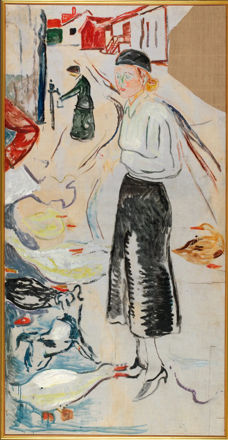Hanna Brieschke en Åsgårdstrand - Edvard Munch