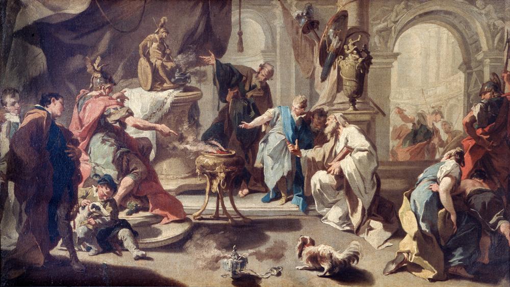 Hannibal jure de se venger des Romains - Giovanni Battista Pittoni - Alpha Reproduction