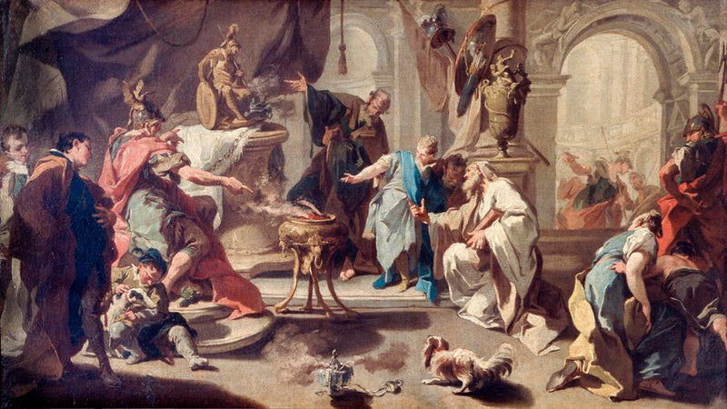 Hannibal juró vengarse de los romanos - Giovanni Battista Pittoni