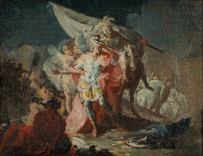 Aníbal el Conquistador observando Italia por primera vez desde los Alpes (boceto) - Francisco de Goya